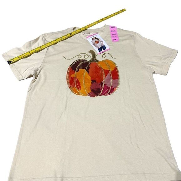 State of Mine Women's Pumpkin Top Size S - Picture 6 of 6